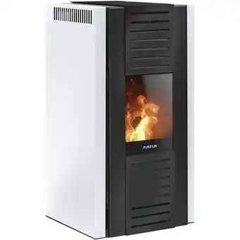 OBI Justus pelletofen sirkos aqua seidenweiß 10 kw eek: a+ Angebot