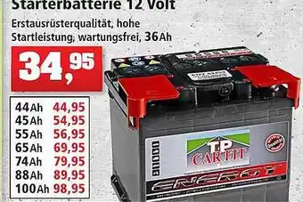 Thomas Philipps Starterbatterie 12 volt Angebot