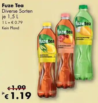 Travel Free Fuze Tea 1,5 L Angebot