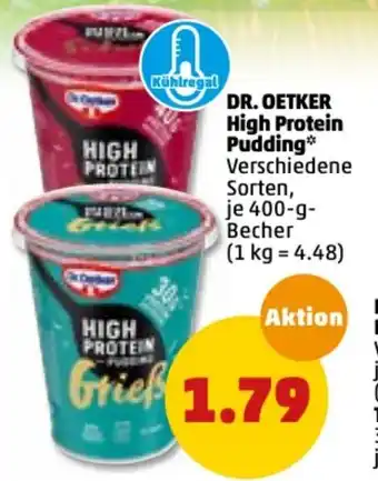 PENNY Dr. Oetker High Protein Pudding 400g Angebot