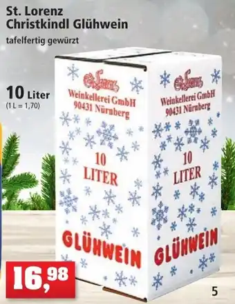 Thomas Philipps St. Lorenz Christkindl Glühwein 10 Liter Angebot