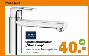 Globus Baumarkt Grohe spültischarmatur „star loop“ Angebot