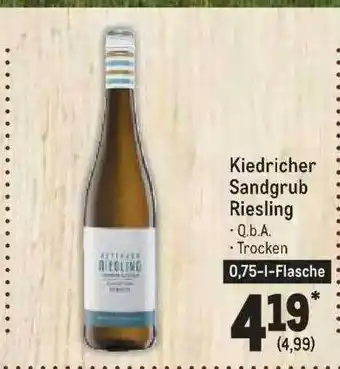 METRO Kiedricher sandgrub riesling Angebot