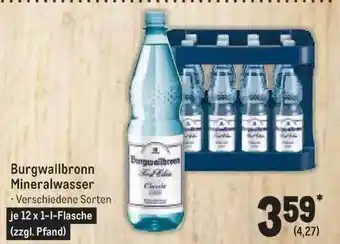 METRO Burgwallbronn mineralwasser Angebot