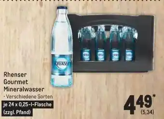 METRO Rhenser gourmet mineralwasser Angebot