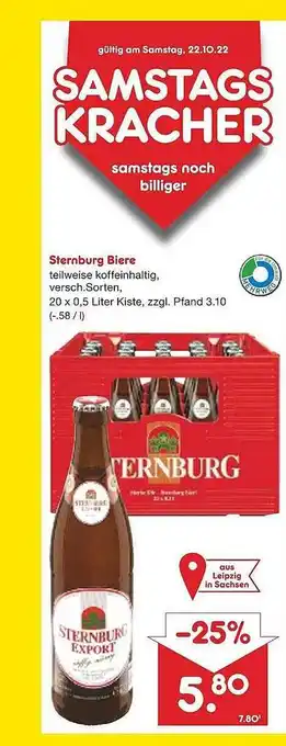 Netto Marken-Discount Sternburg biere Angebot