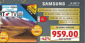 Marktkauf Samsung 4k Uhd Tv Gu75tu6979uxzg Angebot