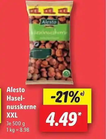 Lidl Alesto haselnusskerne xxl Angebot