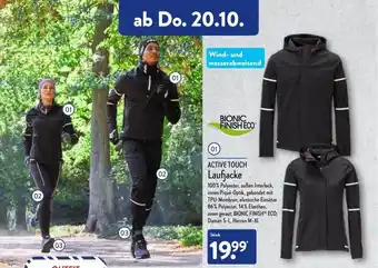 Aldi Nord Active touch laufjacke Angebot