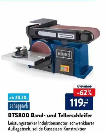 Aldi Nord Scheppach bts800 band- und tellerschleifer Angebot