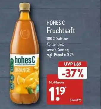 Aldi Nord Hohes c fruchtsaft Angebot