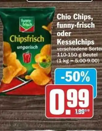 dodenhof Chio chips, funny-frisch oder kesselchips Angebot