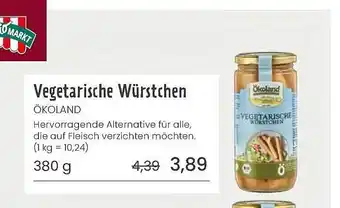 Superbiomarkt Vegetarische würstchen ökoland Angebot