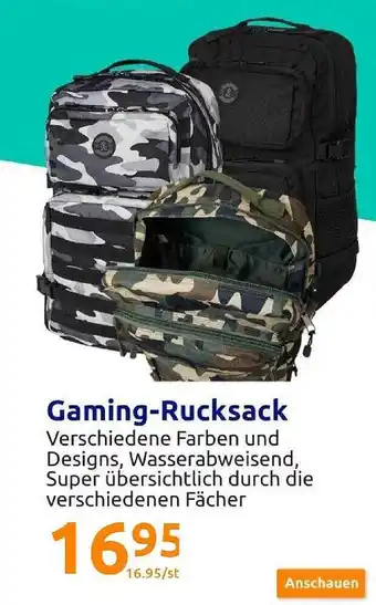 Action Gaming-rucksack Angebot