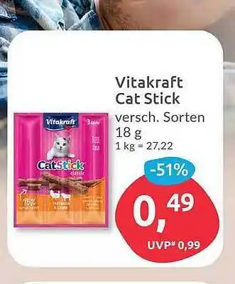 Budni Vitakraft cat stick Angebot