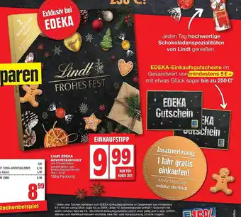 Edeka Lindt edeka adventskalender Angebot