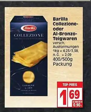 Edeka Barilla collezione oder al-bronzo teigwaren Angebot