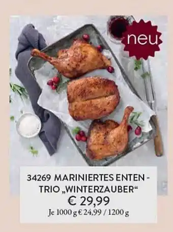 Eismann 34269 mariniertes enten-trio „winterzauber“ Angebot