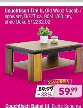 Möbel Boss Couchtisch Tim Ll Angebot