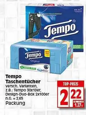 Elli Markt Tempo taschentücher Angebot