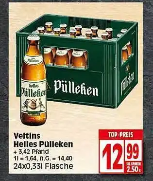 Elli Markt Veltins helles pulleken Angebot