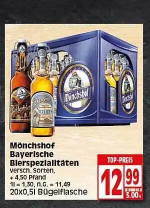 Elli Markt Monchshof bayerische bierspezialitäten Angebot