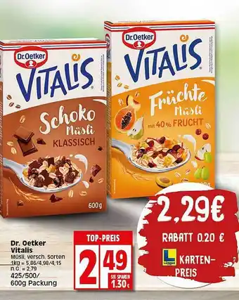 Elli Markt Dr. oetker vitalis Angebot