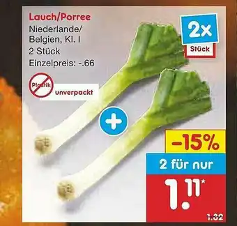 Netto Marken-Discount Lauch Oder Porree Angebot