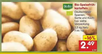 Netto Marken-Discount Biobio Bio-speisefrühkartoffeln Angebot