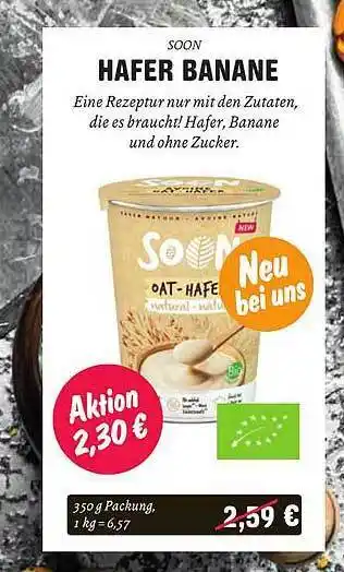 Temma Soon hafer banane Angebot