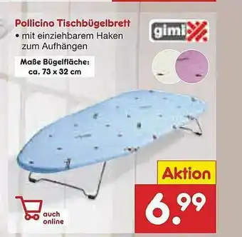 Netto Marken-Discount Gimi Pollicino Tischbügelbrett Angebot