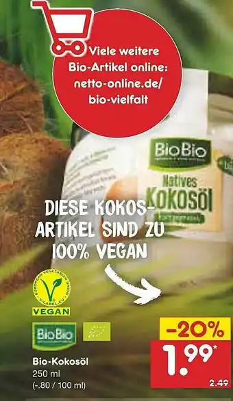 Netto Marken-Discount Biobio Bio-kokosöl Angebot