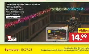 Netto Marken-Discount Led Regenbogen Galaxielichterkette Angebot