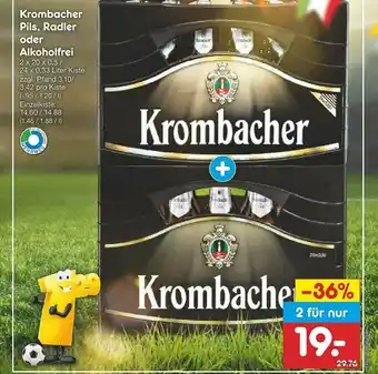 Netto Marken-Discount Krombacher Pils, Radler Oder Alkoholfrei Angebot