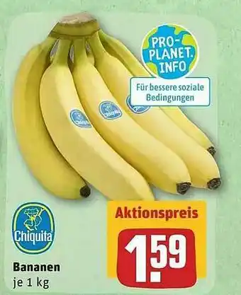 REWE Bananen Chiquita Angebot