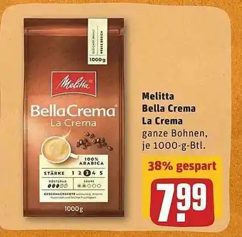 REWE Melitta Bella Crema La Crema Angebot