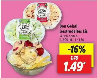 Lidl Bon Gelati Gestrudeltes Eis Angebot