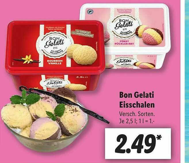 Bon Gelati Eisschalen Angebot bei Lidl