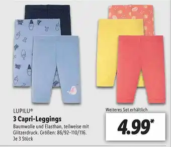 Lidl Lupilu 3 Capri-leggings Angebot