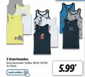 Lidl 3 Unterhemden Angebot