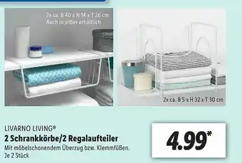 Lidl Livarno Living 2 Schrankkörbe Oder 2 Regalaufteiler Angebot