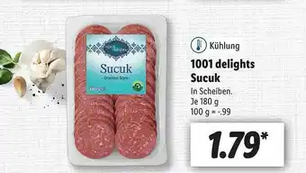 Lidl 1001 Delights Sucuk Angebot