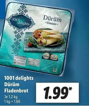 Lidl 1001 Delights Dürüm Fladenbrot Angebot