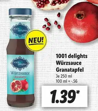 Lidl 1001 Delights Würzsauce Granatapfel Angebot