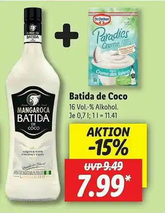 Lidl Batida De Coco Angebot