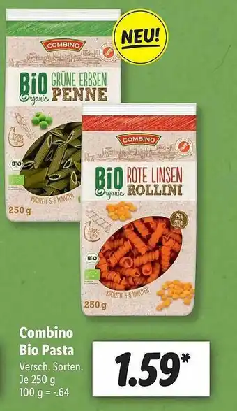 Lidl Combino Bio Pasta Angebot