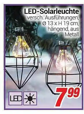 CENTERSHOP Led Solarleuchte Angebot