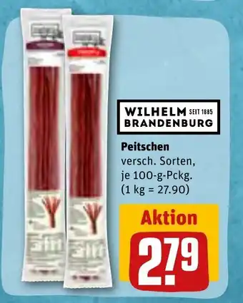 REWE Wilhelm Brandenburg Peitschen 100g Angebot