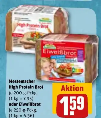 REWE Mestemacher High Protein Brot o. EiweiBbrot 200/250g Angebot