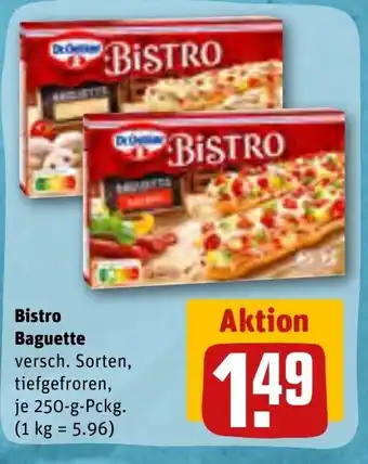 REWE Dr. Oetker Bistro Baguette 250 g Angebot